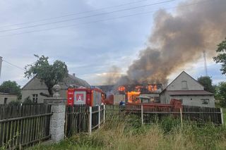 Duże straty po pożarze stodoły w Krzepielowie niedaleko Sławy [ZDJĘCIA]