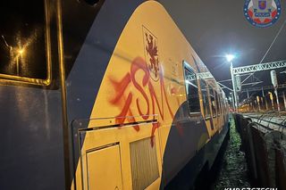 23-latek bazgrał po pociągach