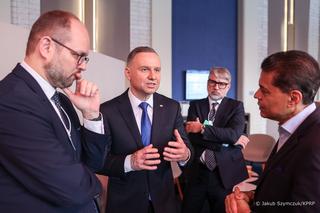 Andrzej Duda w Davos