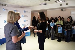 Grafiki z liceum plastycznego w grudziądzkim szpitalu