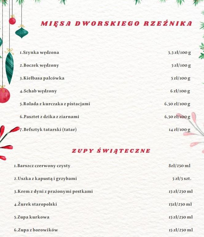 Catering świąteczny Dwór Czarneckiego