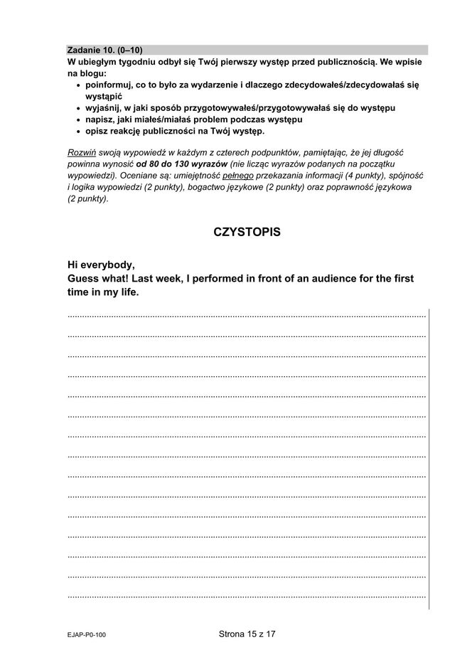 Matura 2025: angielski 7.05.2025. Arkusze CKE, poziom podstawowy [Formuła 2015]