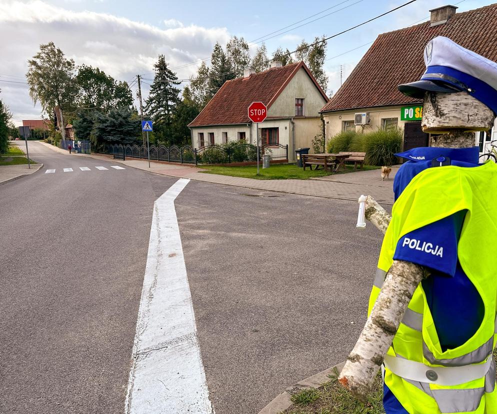 Posterunkowy Drewniak pilnuje tu porządku