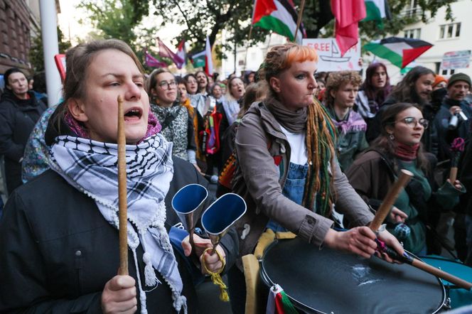 Manifestacja przed siedzibą MSZ w Warszawie (2.10.2025)