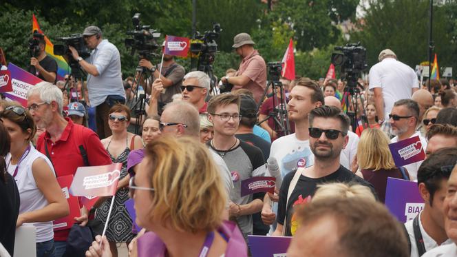 Protest przeciw przemocy w Białymstoku