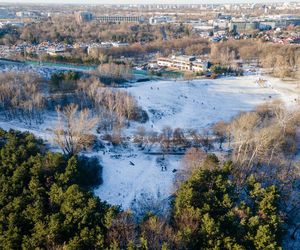 Ten warszawski park oferuje wiele zimowych atrakcji. Nie ma mowy o nudzie! 