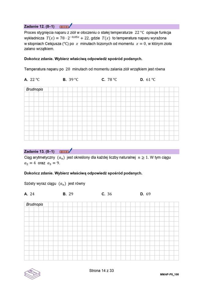 Matura próbna z matematyki 2023 - arkusz CKE