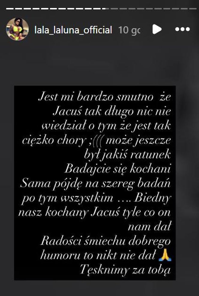 Laluna o śmierci jacka Wójcika