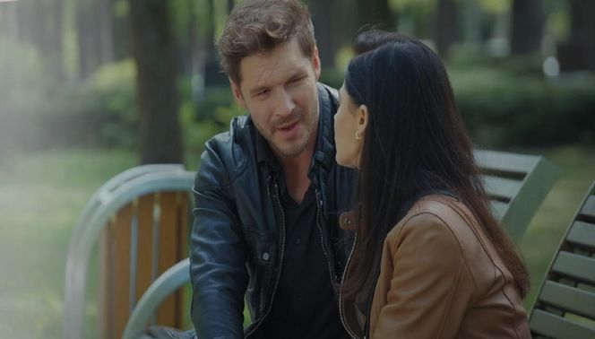 M jak miłość odc. 1884. Iza (Adriana Kalska), Marcin (Mikołaj Roznerski)