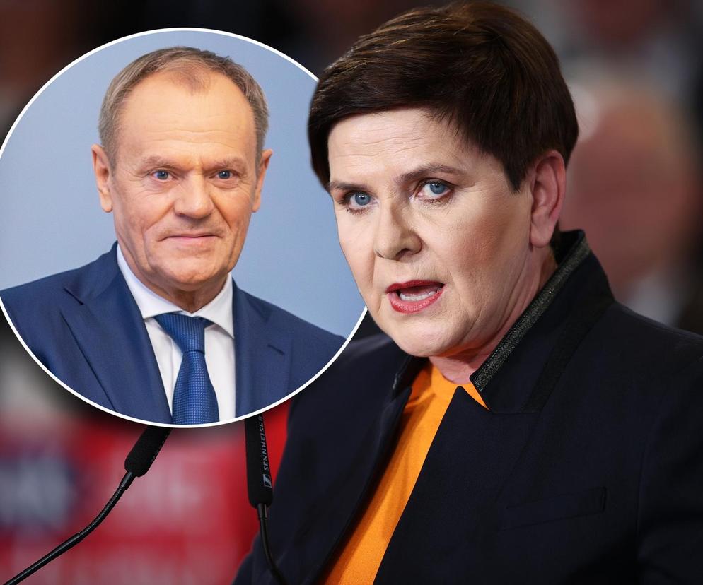 Beata Szydło i Donald Tusk