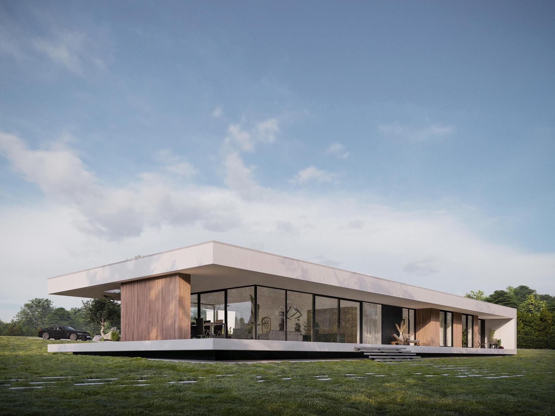 Dom horyzontalny AMJ Studio