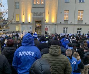 Protest kibiców Ruchu Chorzów w sprawie stadionu 