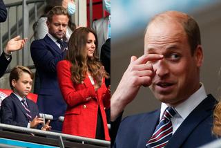 Książę William, księżna Kate i mały książę George na meczu EURO 2020