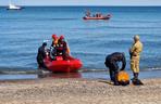 Akcja poszukiwawcza na plaży w Kołobrzegu