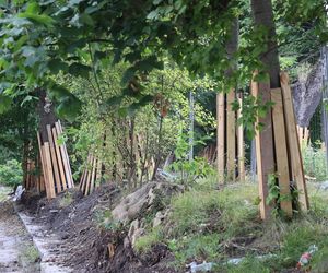 Rewitalizacja parku Bronowickiego w lublinie - postęp prac na koniec lipca 2025