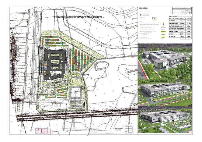 Szpital Złotniki – zagospodarowanie terenu