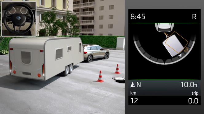 Skoda Trailer Assist - asystent manewrowania przyczepą