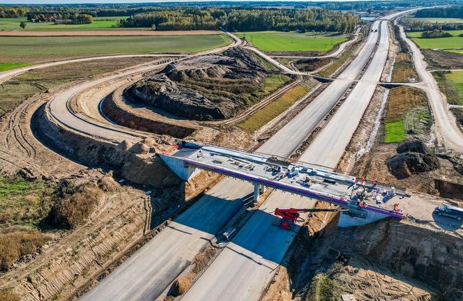 S19 Malewice-Chlebczyn w budowie