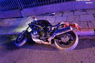 Racibórz: Nocny pościg ulicami miasta! Motocyklista wbił się w radiowóz 