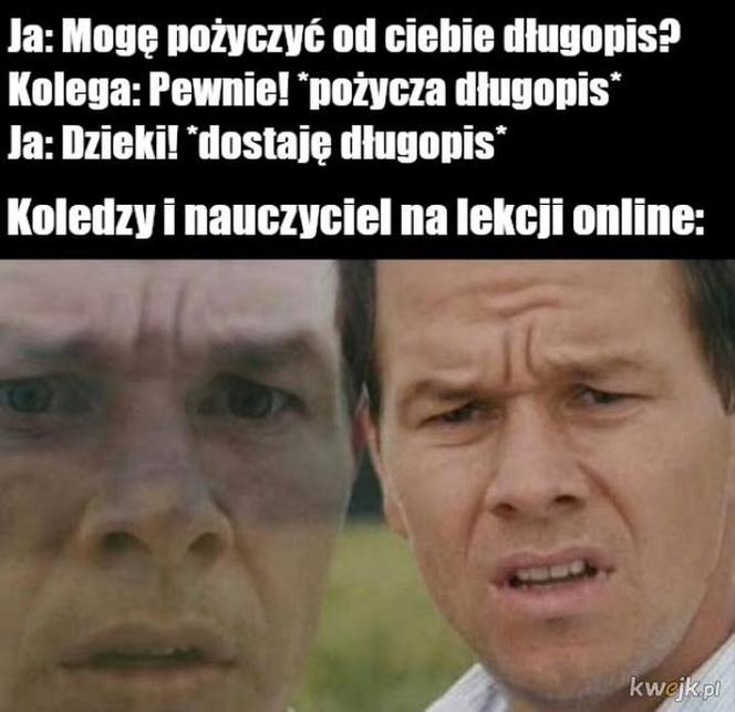nauka zdalna - memy