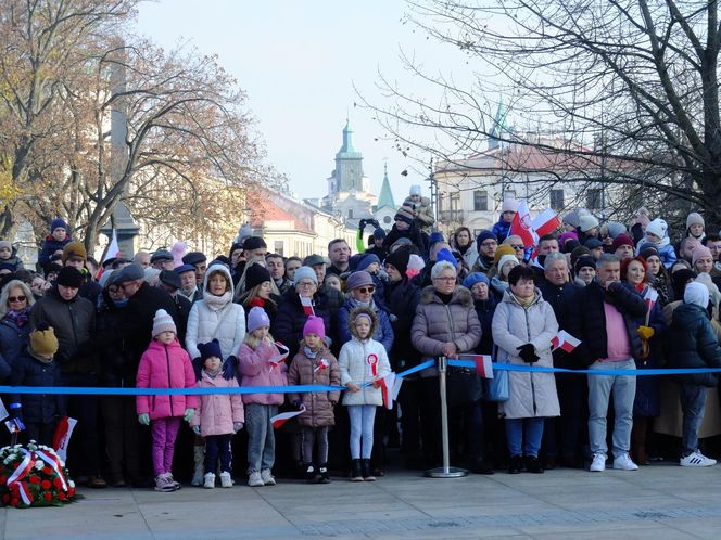 Święto Niepodległości w Lublinie. Setki mieszkańców świętowało na Placu Litewskim