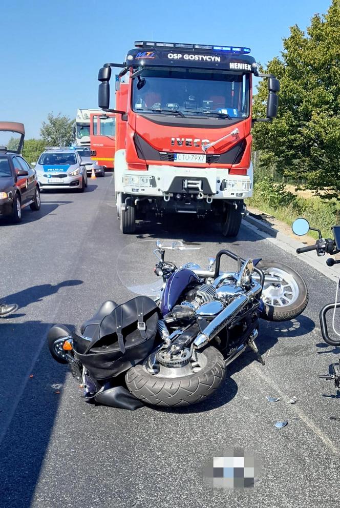 43-letni Rafał zginął na motorze pod kołami Toyoty