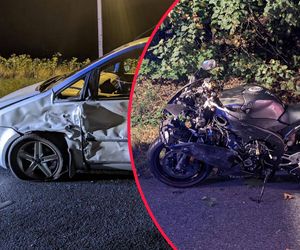 Śmierć 51-letniego motocyklisty na DK40. Zginął na łuku drogi