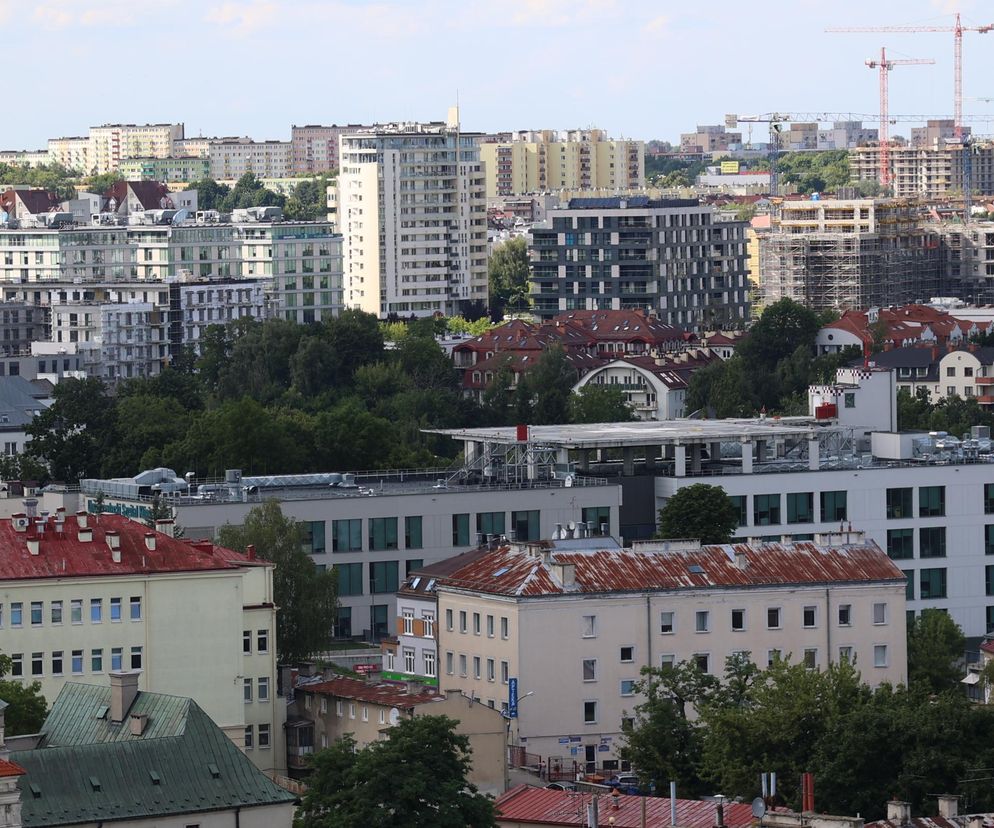 Panorama Lublina z najwyższego punktu widokowego w mieście - Wieży Trynitarskiej