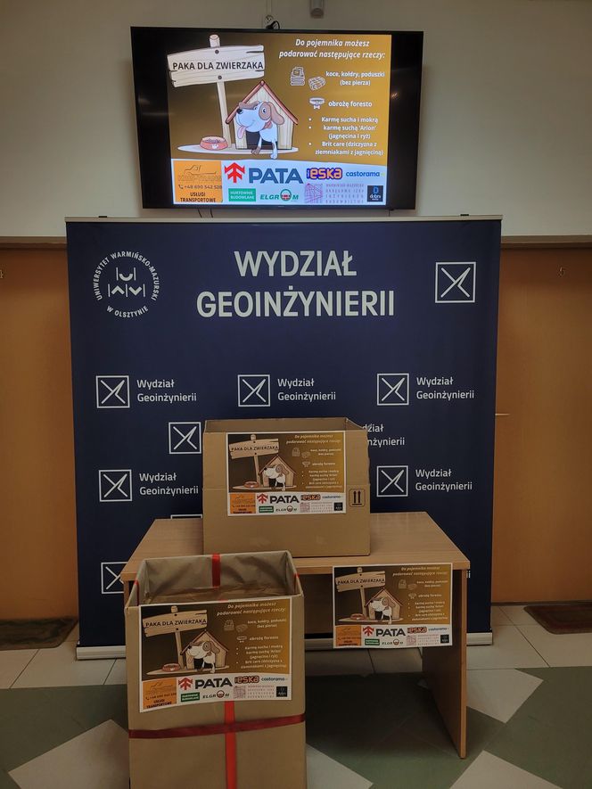 Paka dla zwierzaka. Studenci UWM w Olsztynie pomagają!