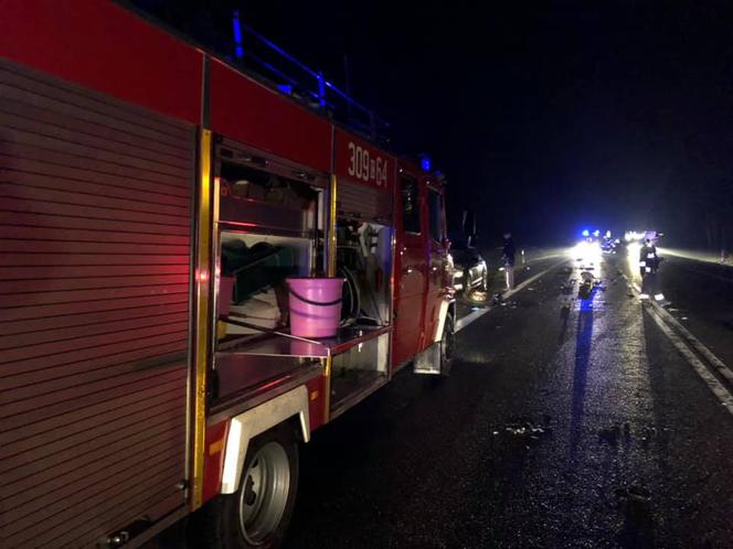 Wypadek na DK 10 w Przyłubiu 