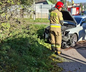 W Wąchocku auto osobowe wjechało w dom