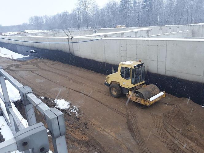 Łódź: Trwa budowa zbiorników retencyjnych w Grupowej Oczyszczalni Ścieków