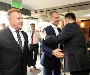Prezes PZPN powitał prezydenta UEFA. Mamy zdjęcia [GALERIA]