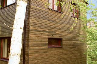 drewno na elewacji