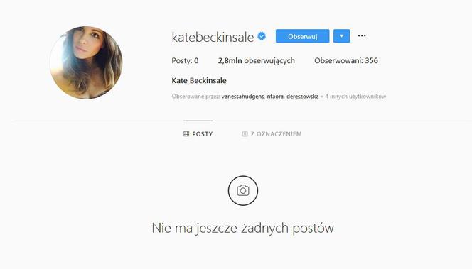 pusty Instagram Kate Beckinsale