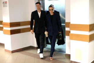 Anna Lewandowska w sądzie. Towarzyszył jej mąż