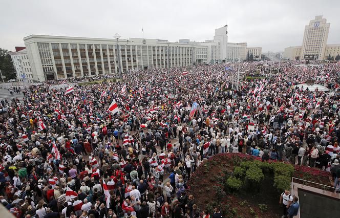 Wielka manifestacja na Białorusi