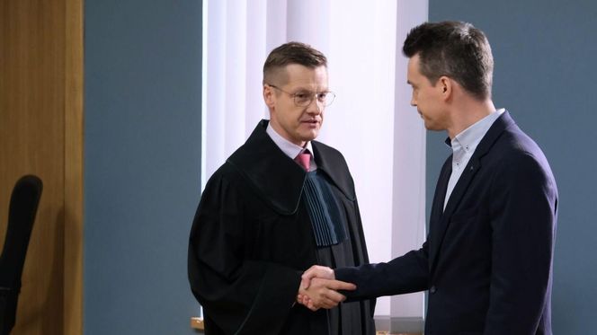 M jak miłość odc. 1874. Jakub Karski (Krzysztof Kwiatkowski), Piotrek (Marcin Mroczek)