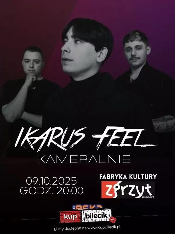 Ikarus Feel „Kameralnie” – wyjątkowy koncert w Fabryce Kultury Zgrzyt w Lublinie!