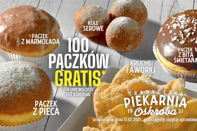 Ponad 10 tys. darmowych pączków z warszawskiej piekarni