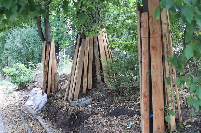 Rewitalizacja parku Bronowickiego w lublinie - postęp prac na koniec lipca 2025