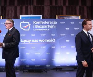 Przemysław Wipler w sztabie wyborczym Konfederacji i Bezpartyjnych Samorządowców