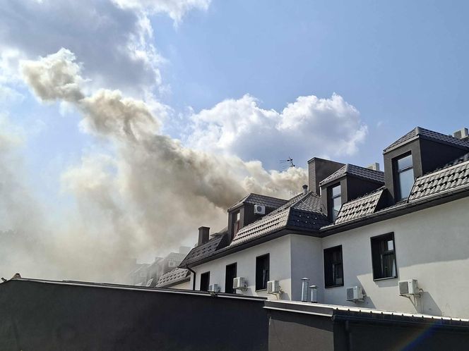 Pożar hotelu "Senator" w Starachowicach