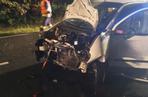 Pijany kierowca zmasakrował Matiza i policyjny radiowóz