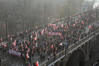 Marsz Niepodległości przeszedł przez most Poniatowskiego