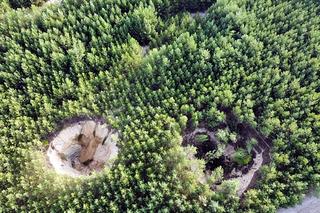 Zapadlisko na Pustyni Błędowskiej jest ogromne