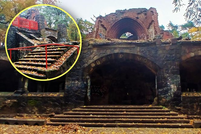 Porządkowanie terenu wokół wieży Quistorpa