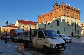 Uszorstnianie płyty tarnowskiego rynku