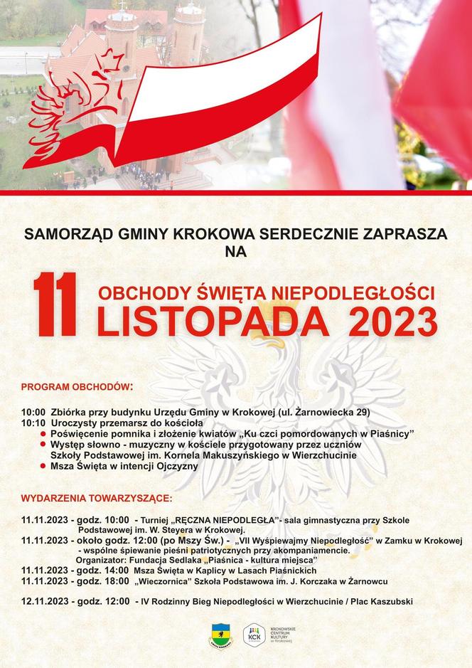 11 listopada 2023 w Rumi, Wejherowie, Kościerzynie i Pucku. Co będzie się działo na Pomorzu w Narodowe Święto Niepodległości 11.11.2023?