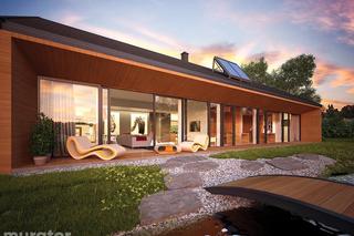 Projekt domu EC317a Dom oszczędny wariant I - wizualizacje, plany, rysunek, zdjęcia